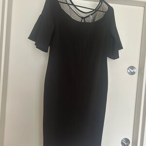 Elegant Black Dress with Lace Detail (can be maternity)